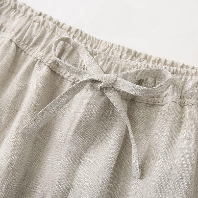 Leipzig | Pantalone in Lino, Stile Rilassato