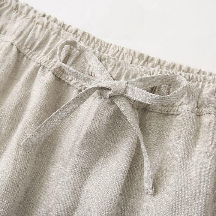 Leipzig | Pantalone in Lino, Stile Rilassato