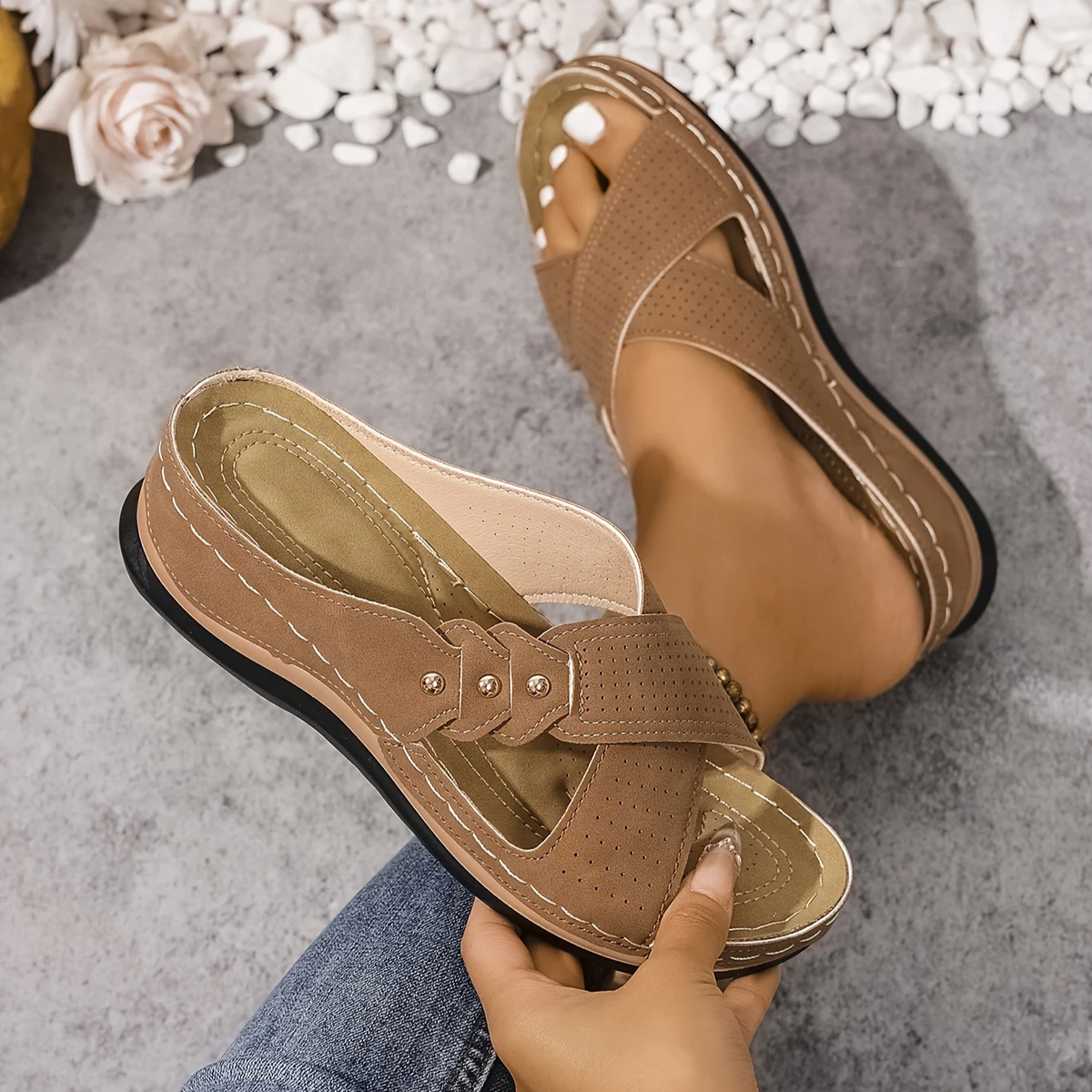 Daniela | Sandali Comfort con Zeppa