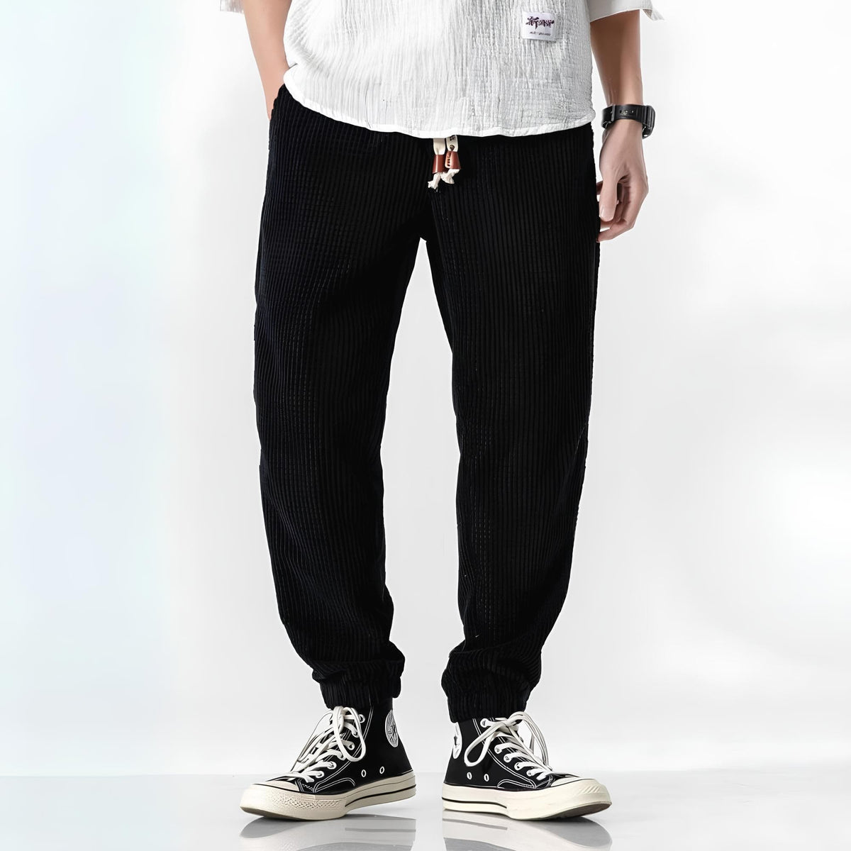 Jitsu | Pantalone in Velluto a Coste, Stile Urbano