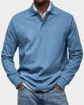 Polo Primavera | Maglia a Manica Lunga in Cotone Strutturato