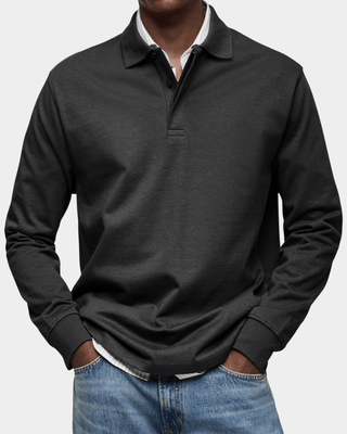 Polo Primavera | Maglia a Manica Lunga in Cotone Strutturato