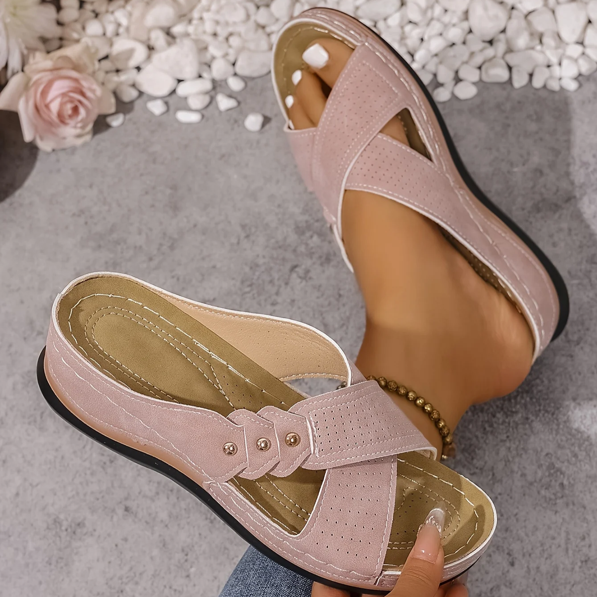 Daniela | Sandali Comfort con Zeppa