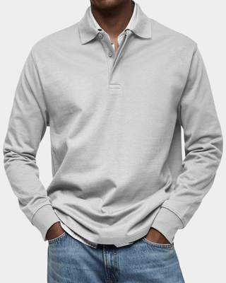 Polo Primavera | Maglia a Manica Lunga in Cotone Strutturato