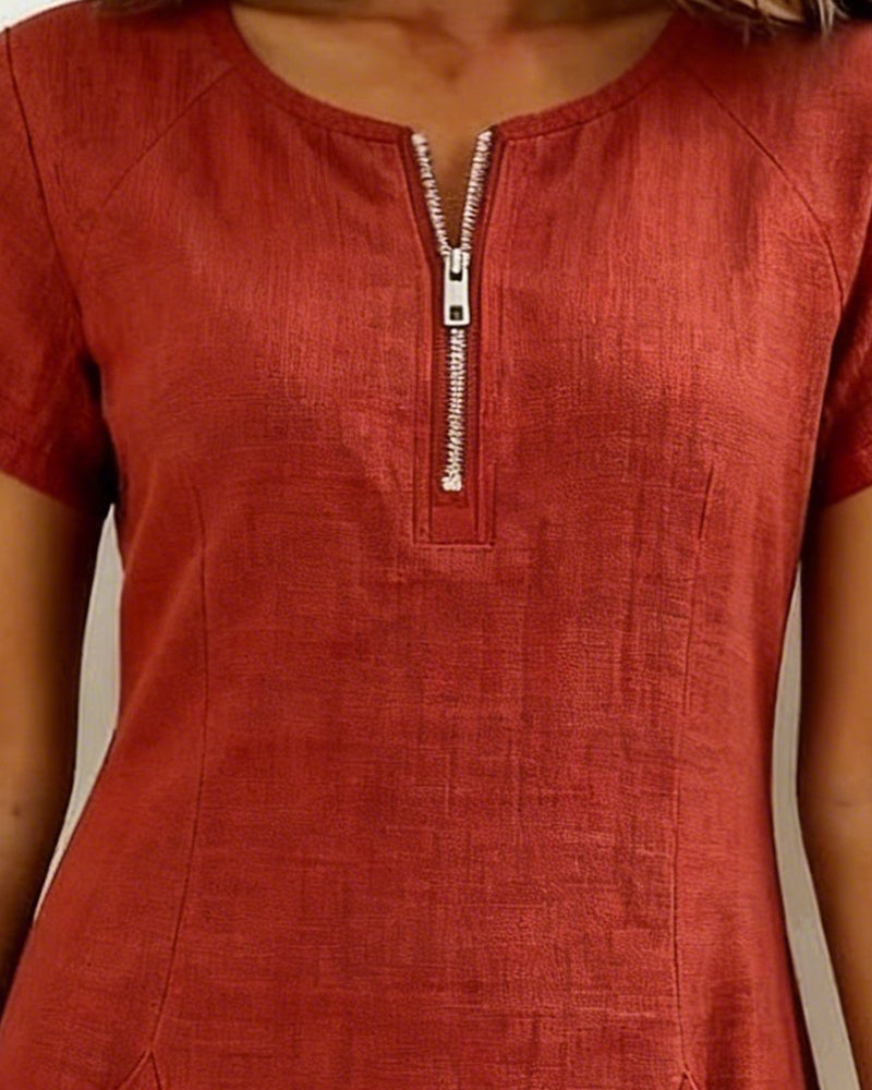 Lina | Abito in Cotone e Lino