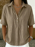 Tessa | Blusa Scollo a V con Bottoni