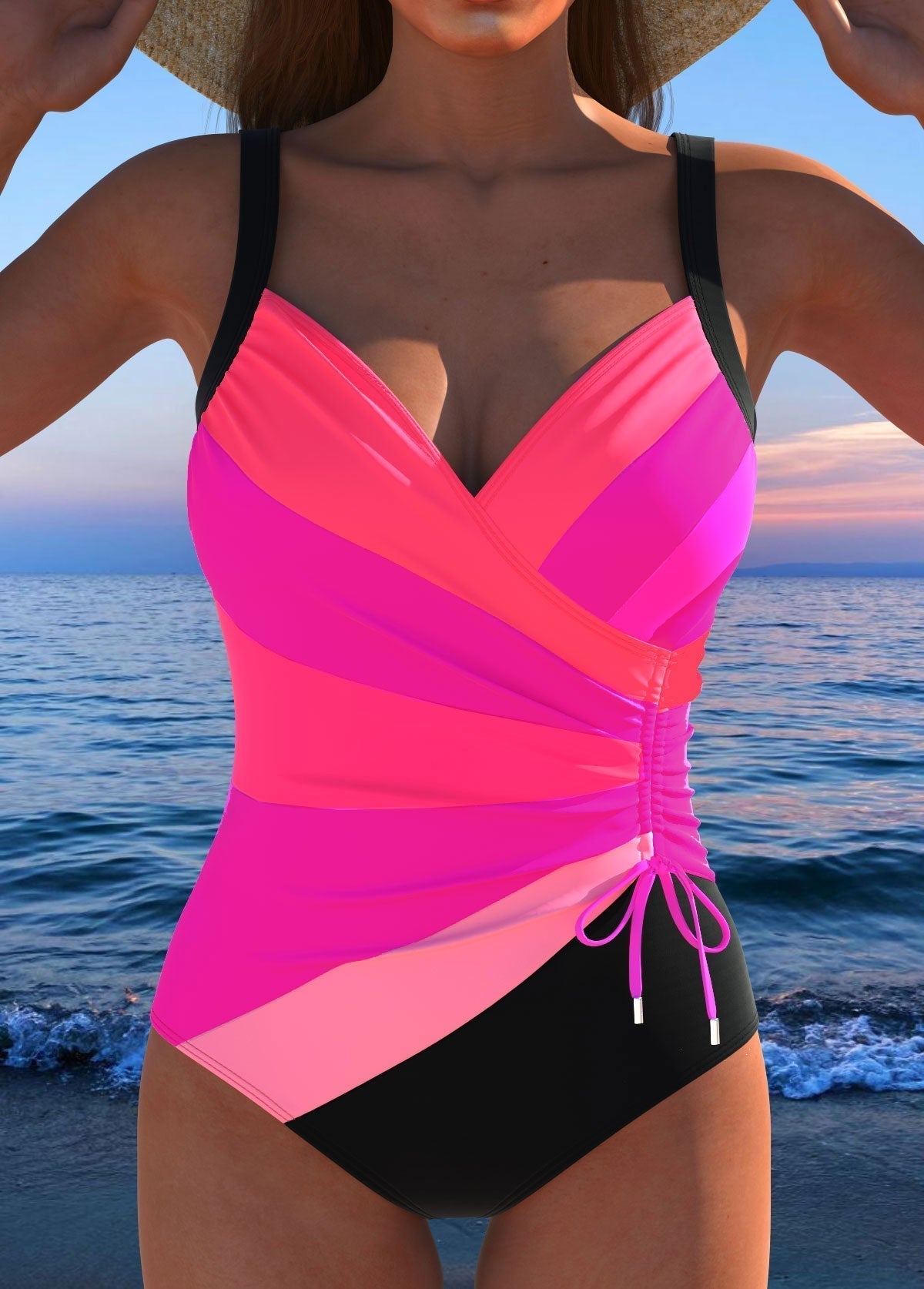 Mayte | Costume da Bagno Modellante con Scollo Incrociato