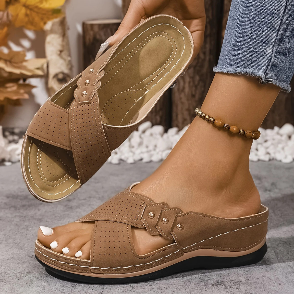 Daniela | Sandali Comfort con Zeppa