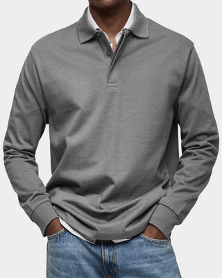 Polo Primavera | Maglia a Manica Lunga in Cotone Strutturato