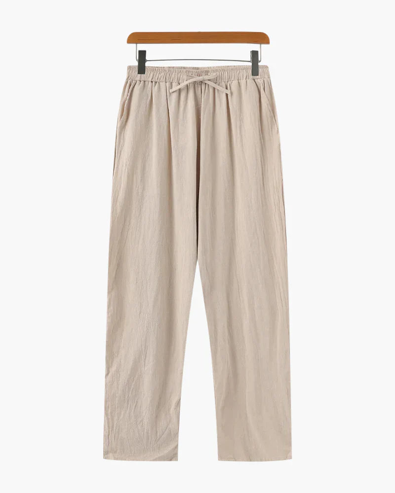 Leipzig | Pantalone in Lino, Stile Rilassato