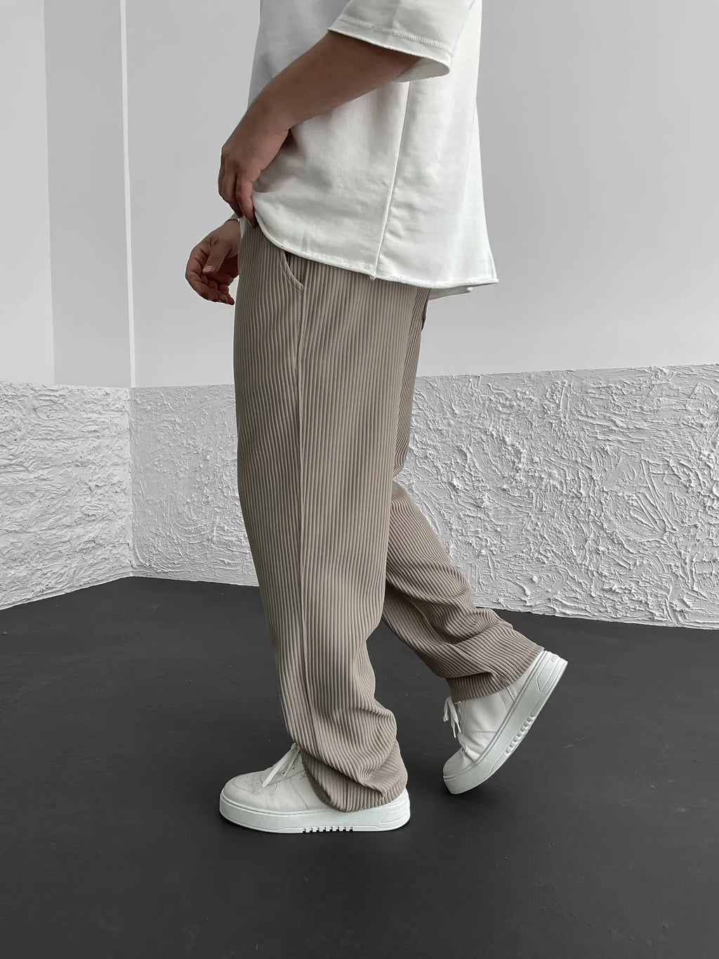 Sami | Pantalone Stretch a Costine, Comfort Elegante