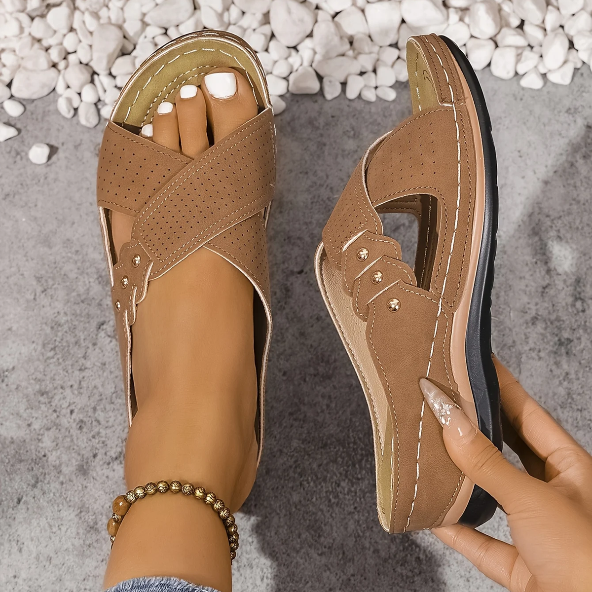 Daniela | Sandali Comfort con Zeppa
