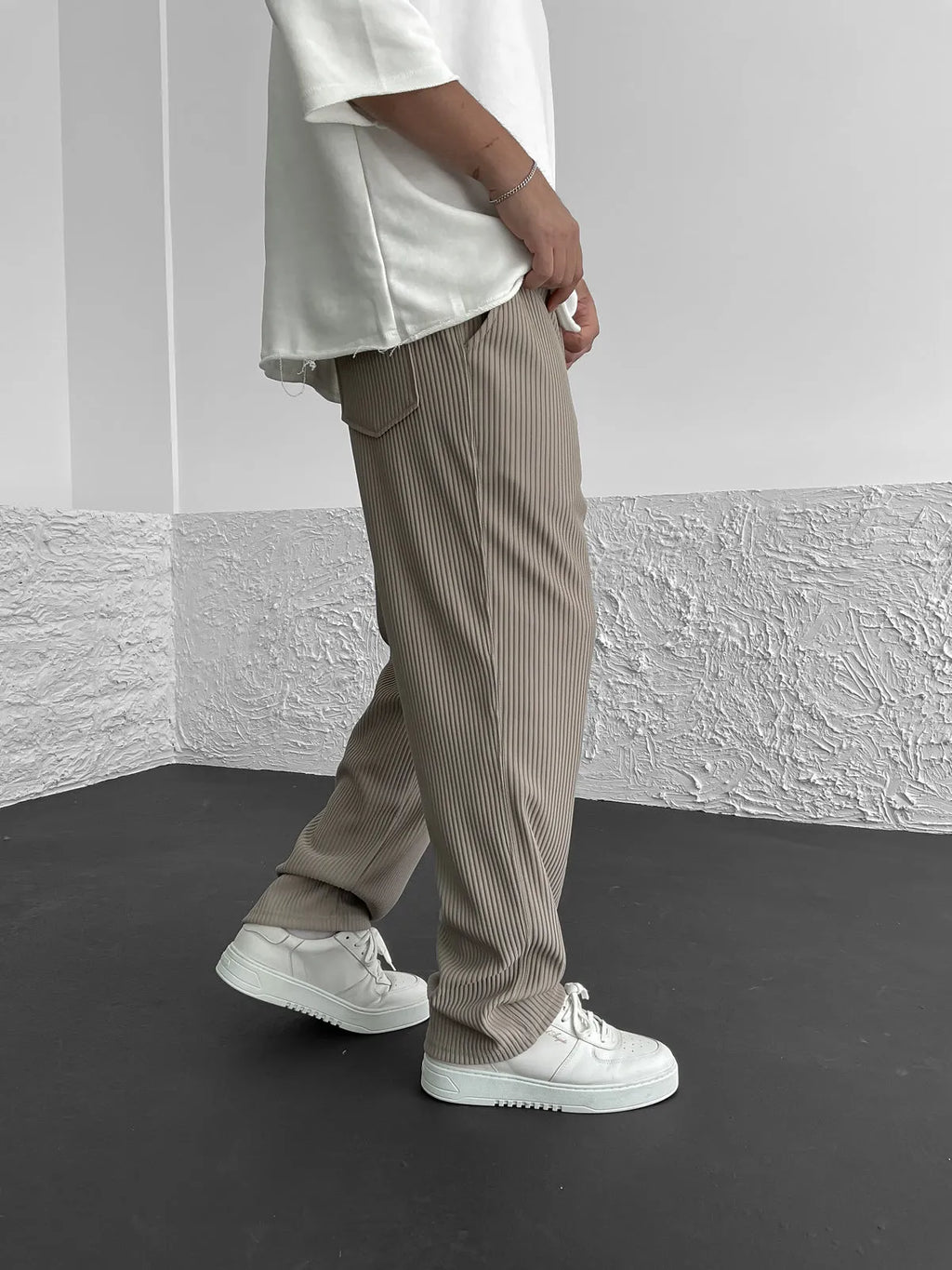 Sami | Pantalone Stretch a Costine, Comfort Elegante