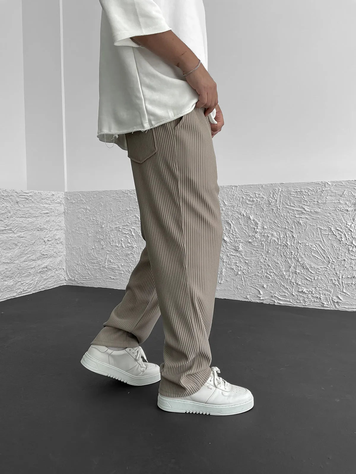 Sami | Pantalone Stretch a Costine, Comfort Elegante
