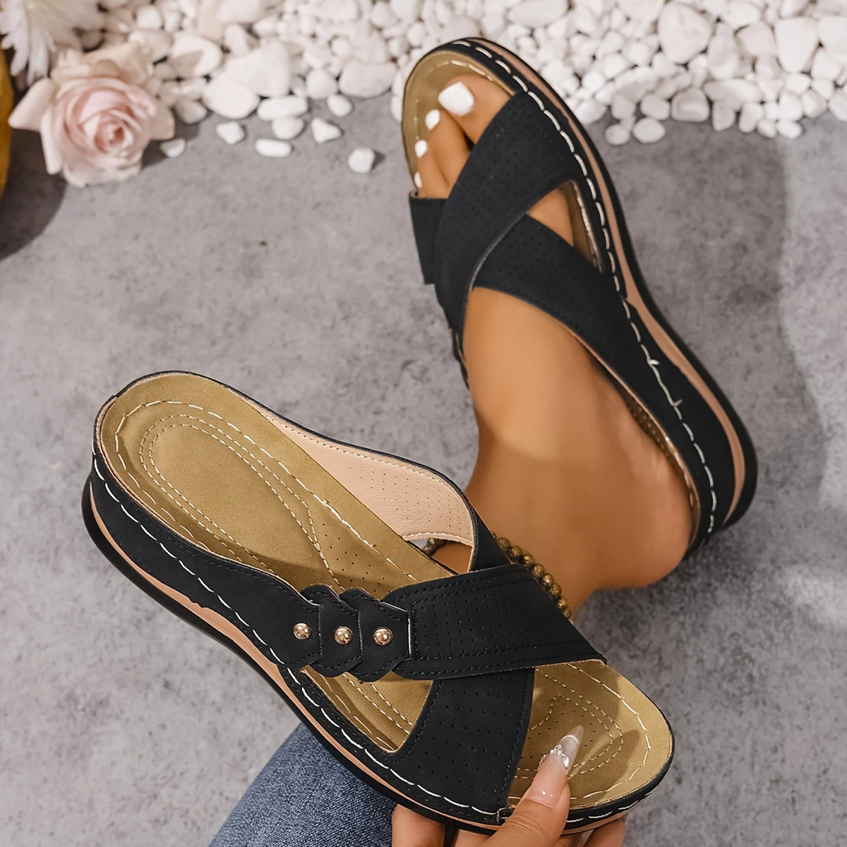 Daniela | Sandali Comfort con Zeppa