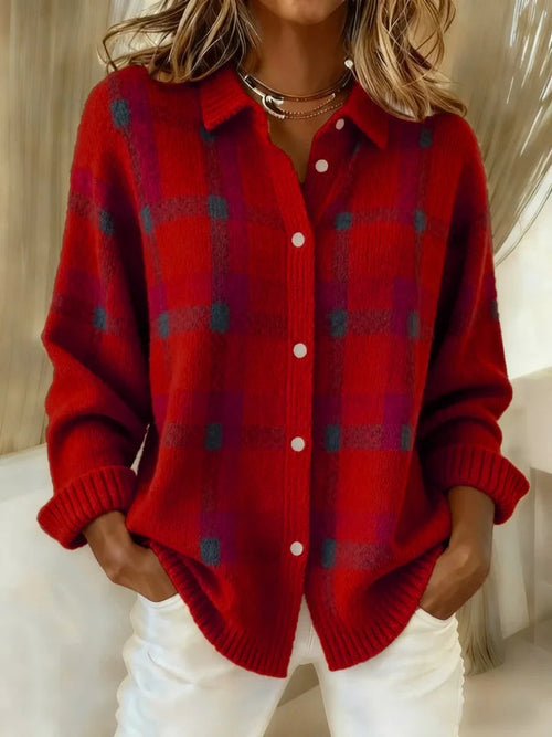 Cait | Camicia Morbida a Righe Tartan