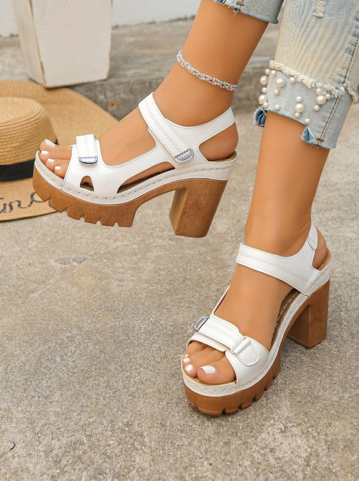 Velora | Sandali con Cuciture Decorative