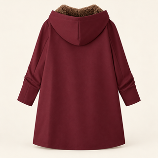 Ava | Cappotto con Cappuccio Foderato in Morbido Sherpa