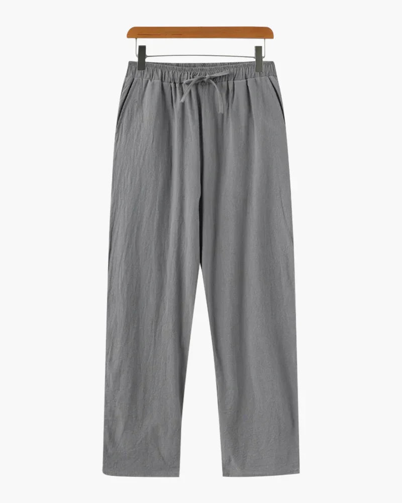 Leipzig | Pantalone in Lino, Stile Rilassato