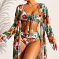Maria | Elegante Bikini Tropicale a 3 Pezzi