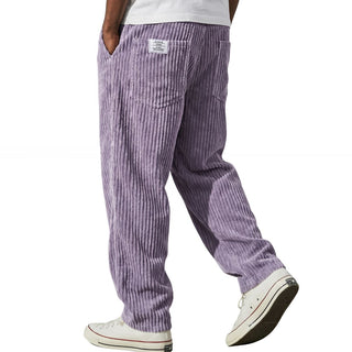 Kawa | Pantaloni da uomo in velluto a coste con vita elasticizzata