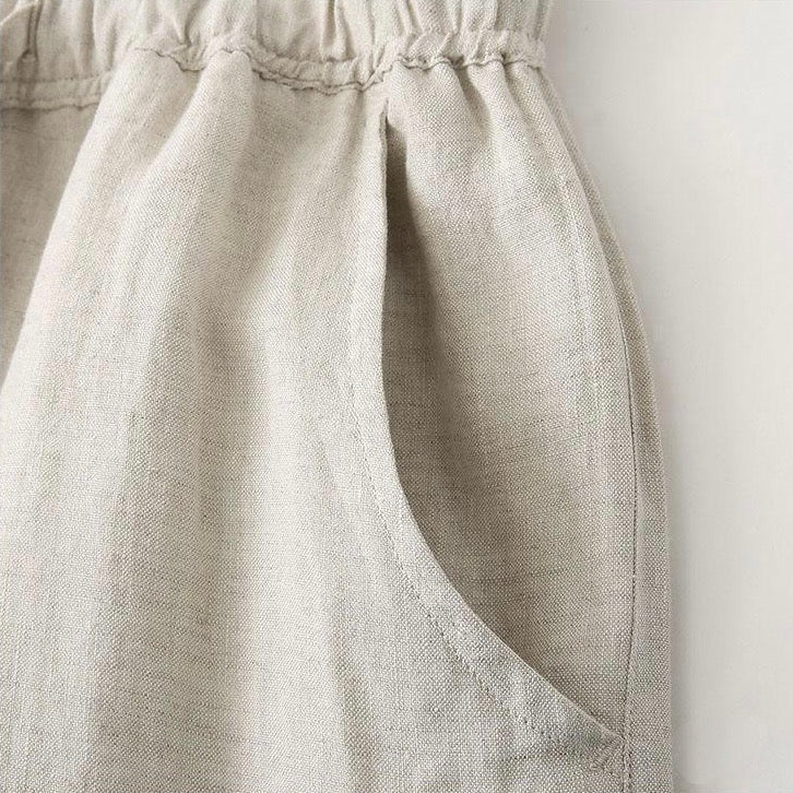 Leipzig | Pantalone in Lino, Stile Rilassato