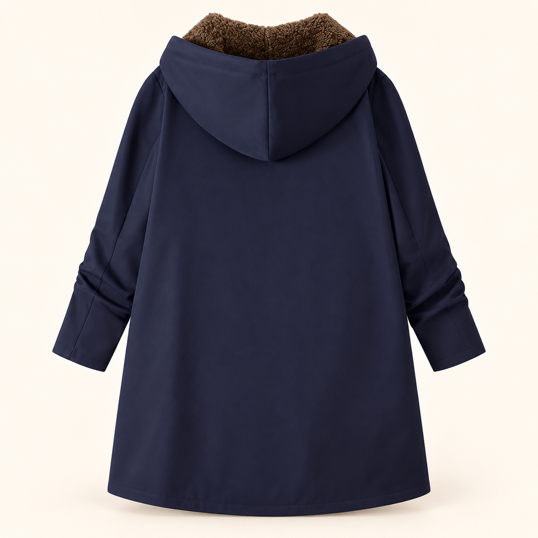Ava | Cappotto con Cappuccio Foderato in Morbido Sherpa