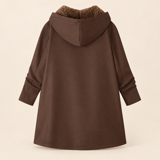 Ava | Cappotto con Cappuccio Foderato in Morbido Sherpa