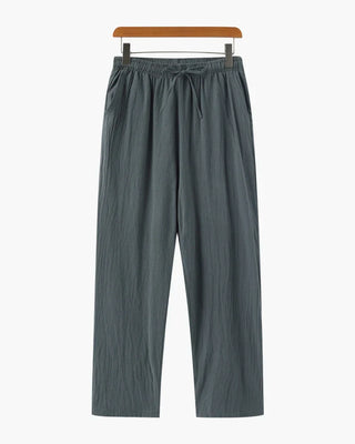 Leipzig | Pantalone in Lino, Stile Rilassato
