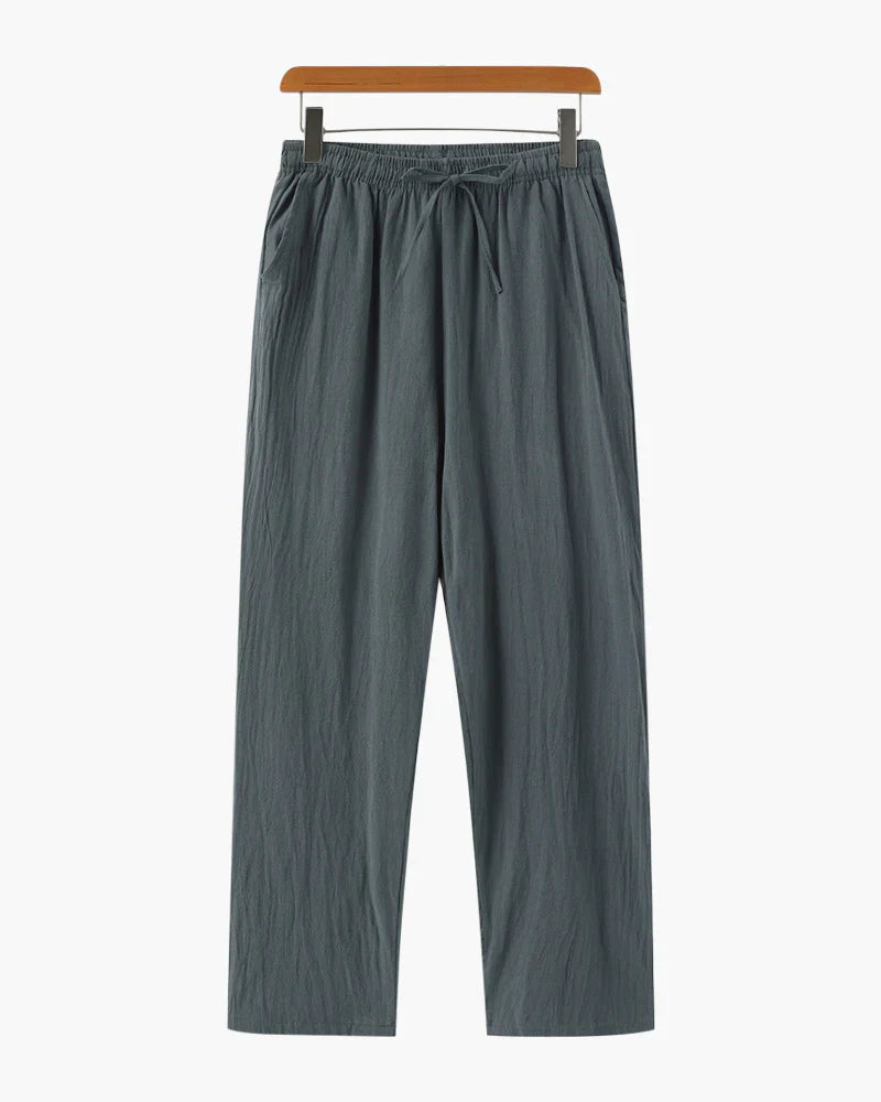 Leipzig | Pantalone in Lino, Stile Rilassato