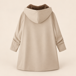 Ava | Cappotto con Cappuccio Foderato in Morbido Sherpa