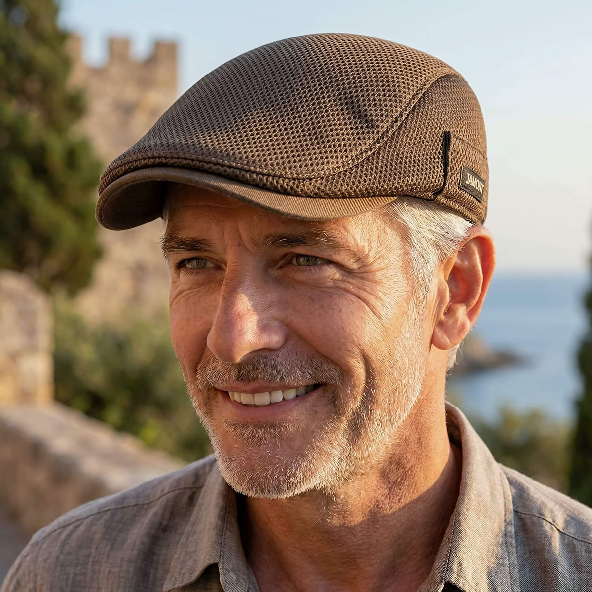 MeshCap | Cappellino Flat Cap Traspirante da Uomo