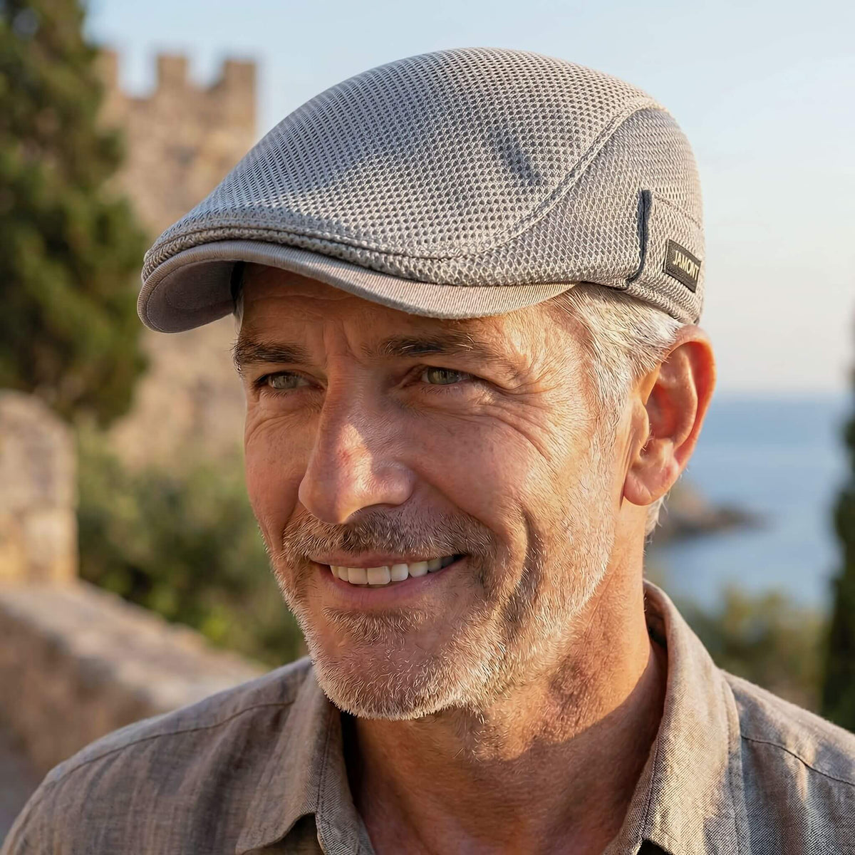 MeshCap | Cappellino Flat Cap Traspirante da Uomo
