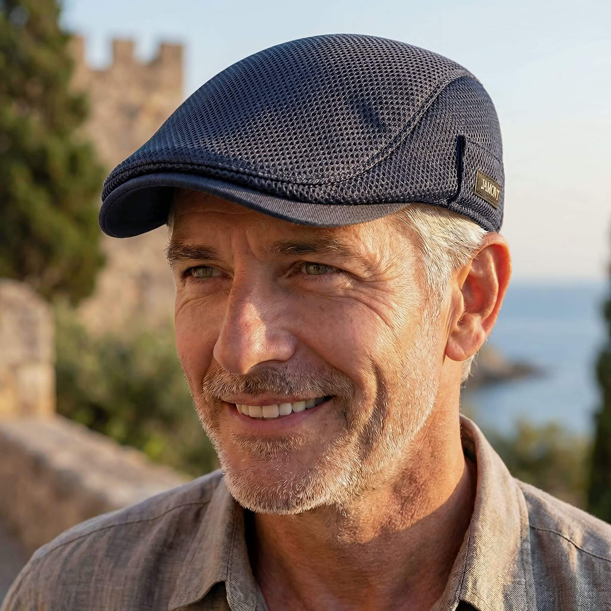 MeshCap | Cappellino Flat Cap Traspirante da Uomo