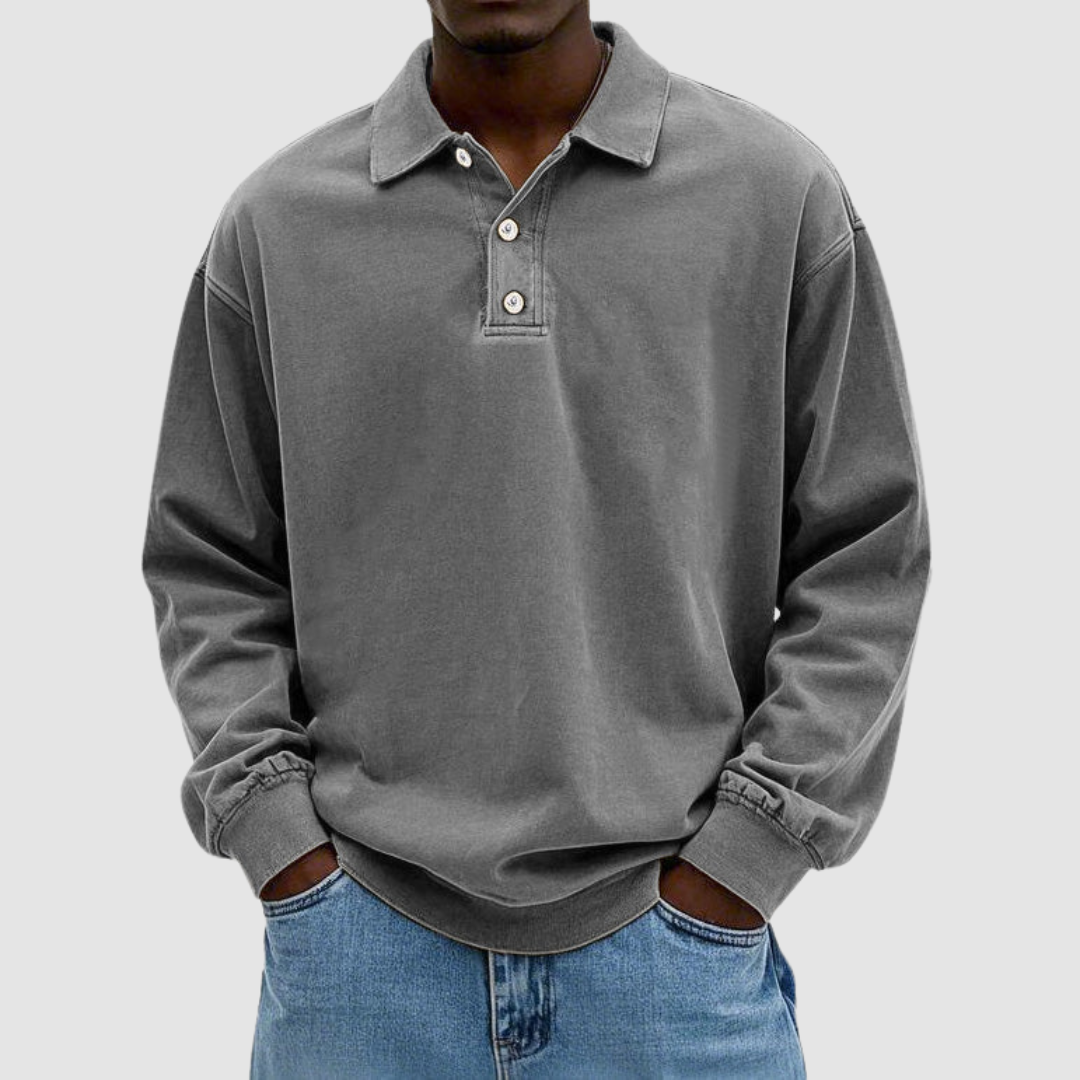 Calvin | Camicia Classica in Cotone a Maniche Lunghe