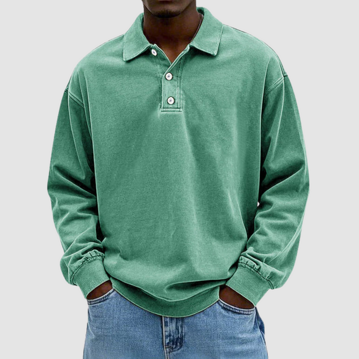 Calvin | Camicia Classica in Cotone a Maniche Lunghe