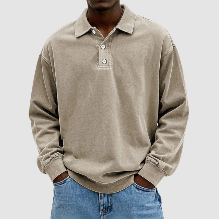 Calvin | Camicia Classica in Cotone a Maniche Lunghe