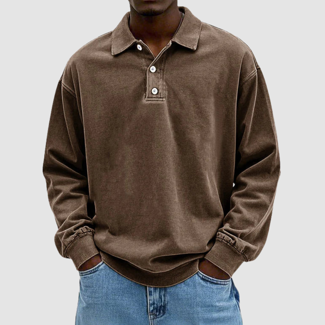 Calvin | Camicia Classica in Cotone a Maniche Lunghe