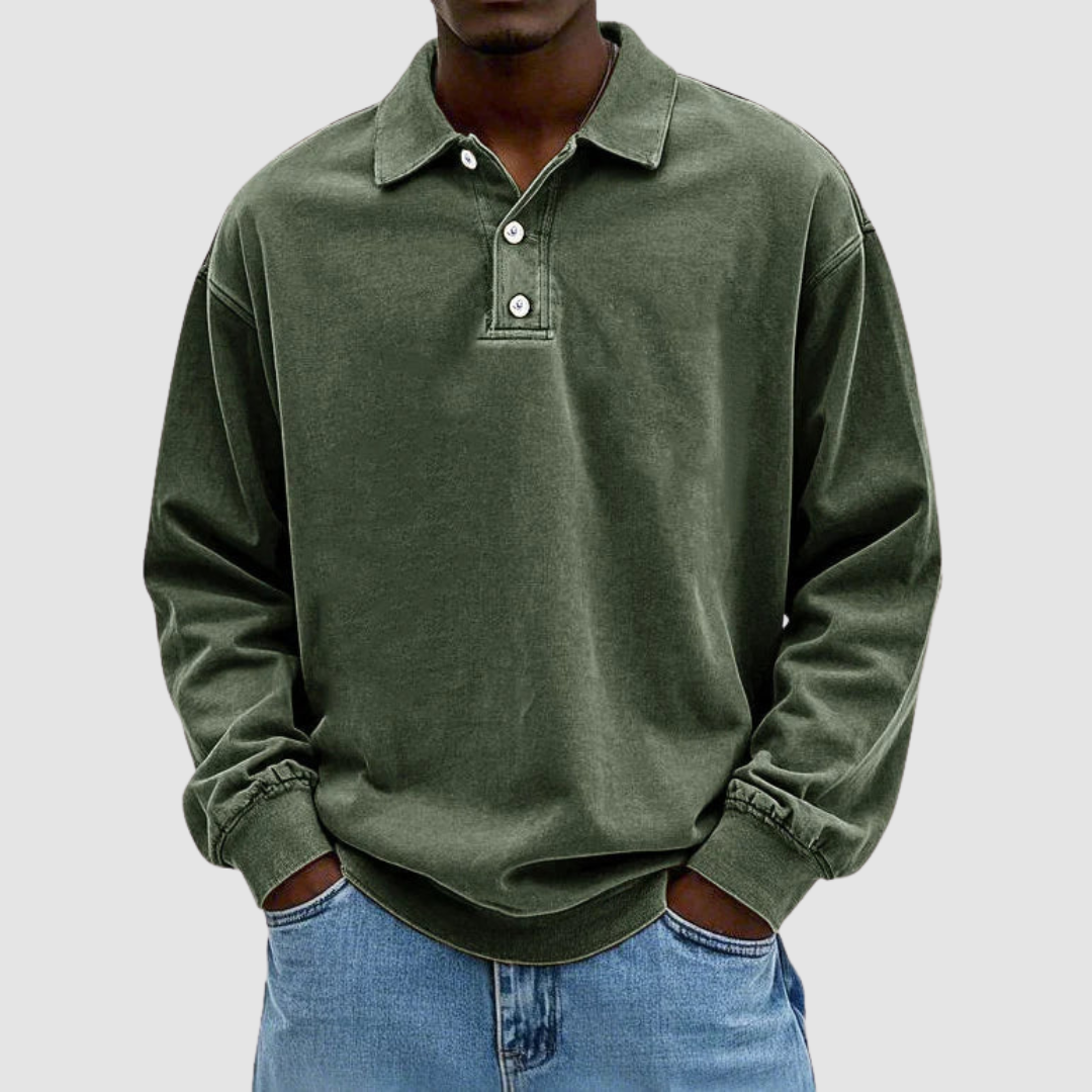 Calvin | Camicia Classica in Cotone a Maniche Lunghe