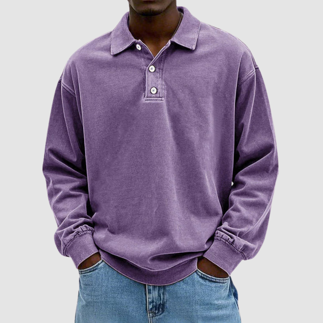 Calvin | Camicia Classica in Cotone a Maniche Lunghe