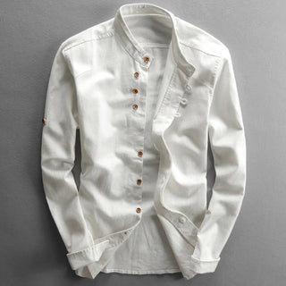 Takumi | Camicia Minimalista con Collo Coreano
