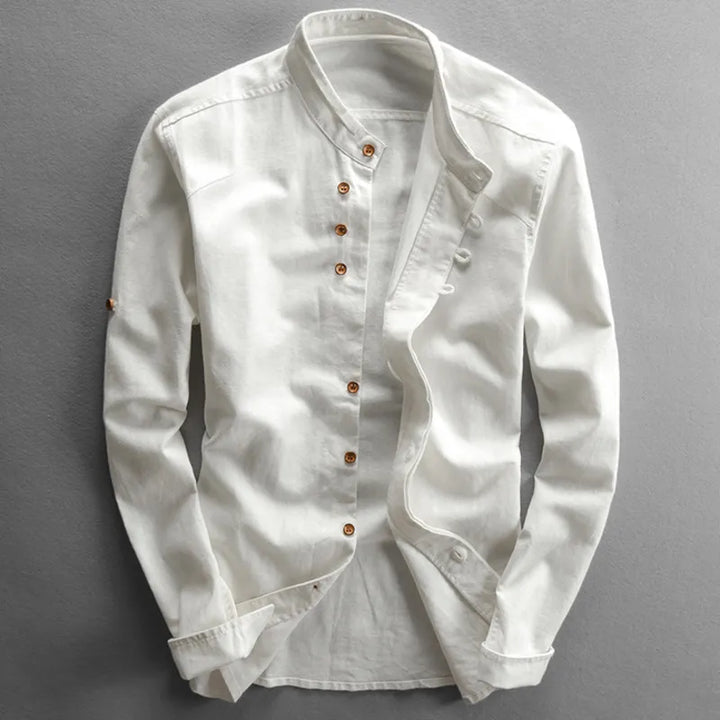Takumi | Camicia Minimalista con Collo Coreano