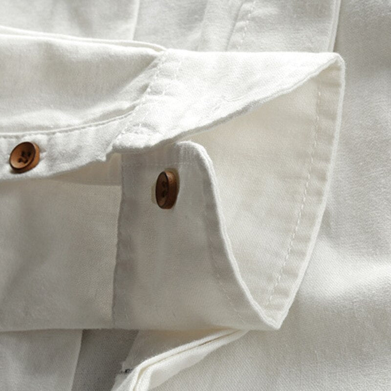 Takumi | Camicia Minimalista con Collo Coreano