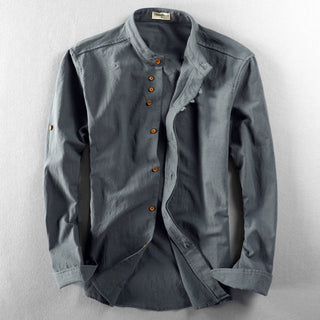 Takumi | Camicia Minimalista con Collo Coreano