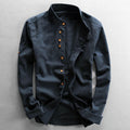 Takumi | Camicia Minimalista con Collo Coreano