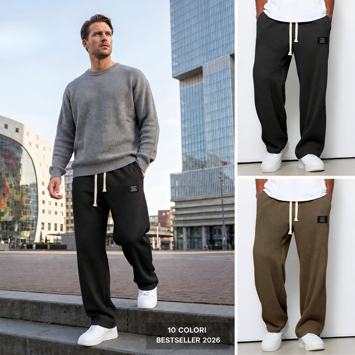 Pantaloni da Uomo Comodi con Vestibilità Ampia e Vita Regolabile