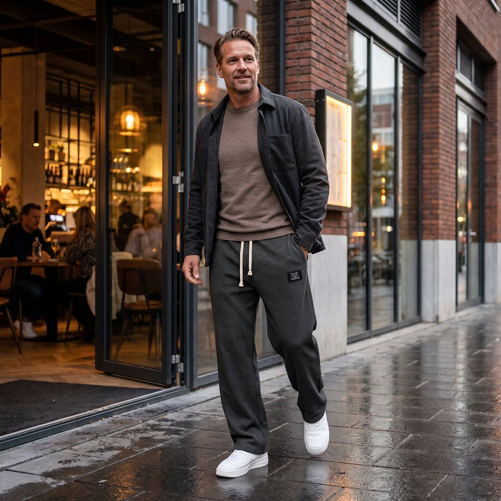 Pantaloni da Uomo Comodi con Vestibilità Ampia e Vita Regolabile