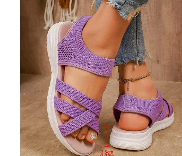 Lucia | Sandali in Maglia Ultra Flessibile
