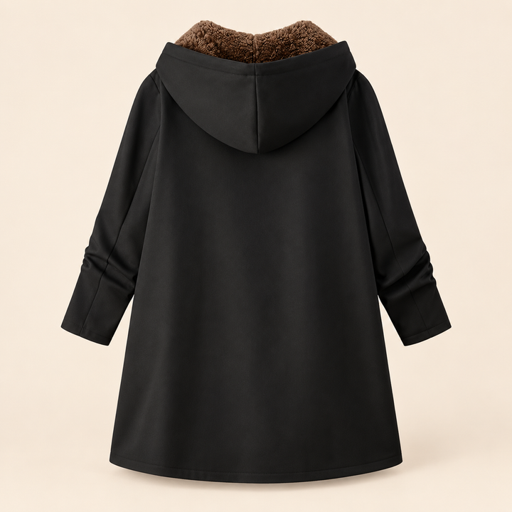Ava | Cappotto con Cappuccio Foderato in Morbido Sherpa