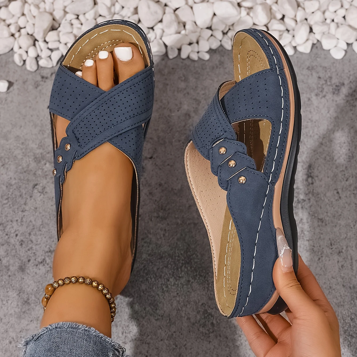 Daniela | Sandali Comfort con Zeppa